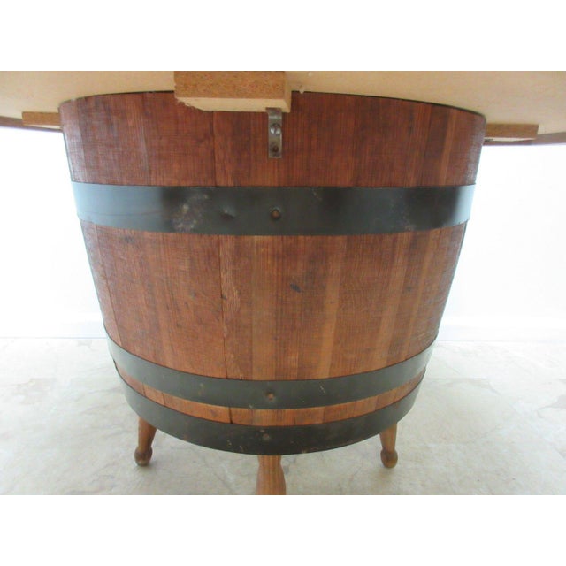 Vintage Barrel Keg Game Table Chairish