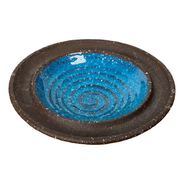 Mid-Century Modern Danish Studio Pottery Bowl Ulrik Lundbergh Ebeltoft, Denmark, 1960s For Sale