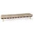 Metal Regina Andrew Tufted Leather Gallery Bench, Cappuccino For Sale - Image 7 of 7