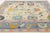 2020s Contemporary Hand-Knotted Oushak Style Wool Rug in Ivory, Soft Blue, & Pastel For Sale - Image 5 of 12