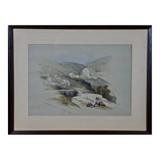 "Christian Church of St. George": A Framed 19th C. Lithograph by David Roberts , 1839 For Sale