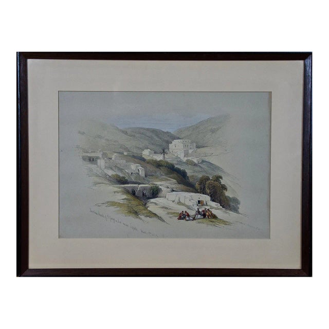 "Christian Church of St. George": A Framed 19th C. Lithograph by David Roberts , 1839 For Sale