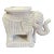 Vintage Wicker Elephant Side Table For Sale