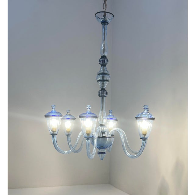 Murano Glass Chandelier, 1940s, in Flawless conditions. Designed 1920 to 1949 I have official proof of authenticity such...