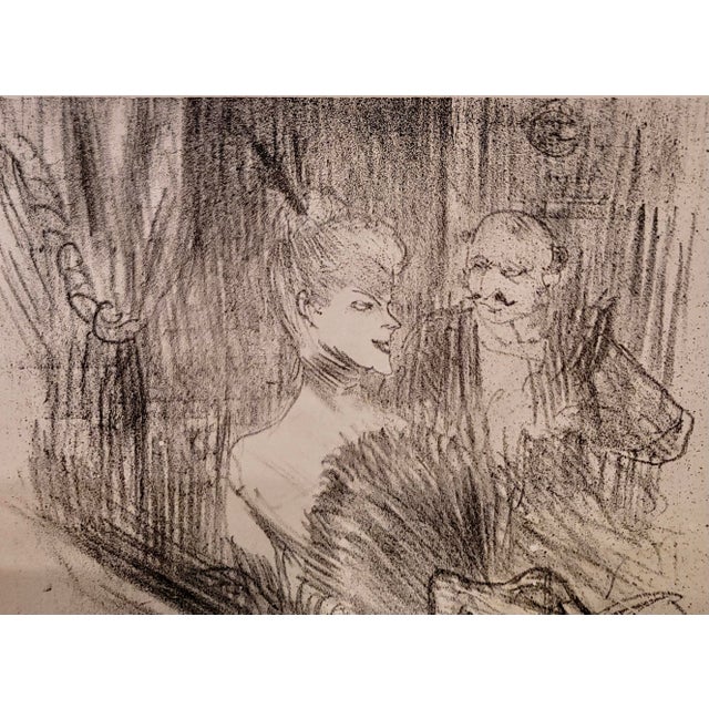 Toulouse-Lautrec Toulouse-Lautrec "Le Baron Moise - La Loge" -Vintage Lithograph For Sale - Image 4 of 9