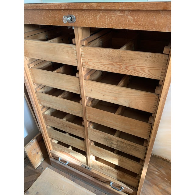 Danish Art Deco Roller Shutter Cabinet For Sale - Image 4 of 6