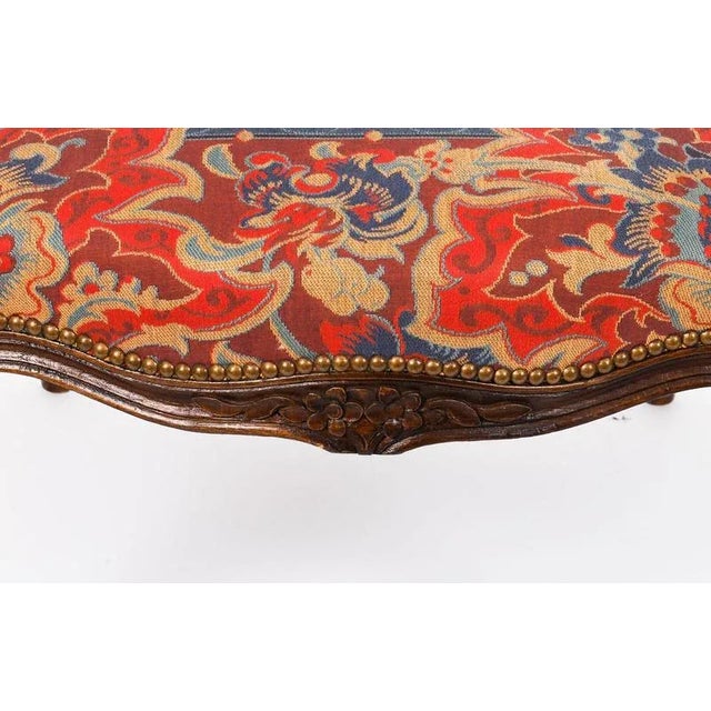 Large French Louis XIV Revival Walnut Ottomans, 19th Century, Set of 2 For Sale - Image 14 of 18