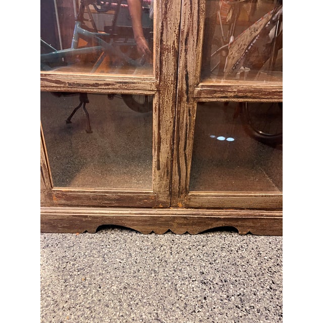 Wood Vintage Colonial Cabinet For Sale - Image 7 of 7