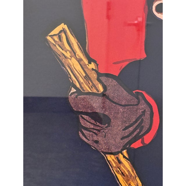 Red Henri De Toulouse-Lautrec "Ambassadeurs : Aristide Bruant" Reproduction Lithograph Poster, Framed For Sale - Image 8 of 12