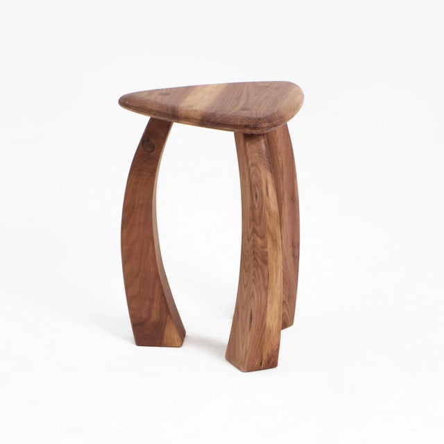 Arc De Stool 52 in Walnut by Project 213A For Sale - Image 4 of 8