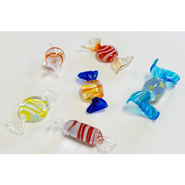 Glass Vintage Murano Style Blown Glass Wrapped Candies For Sale - Image 7 of 8