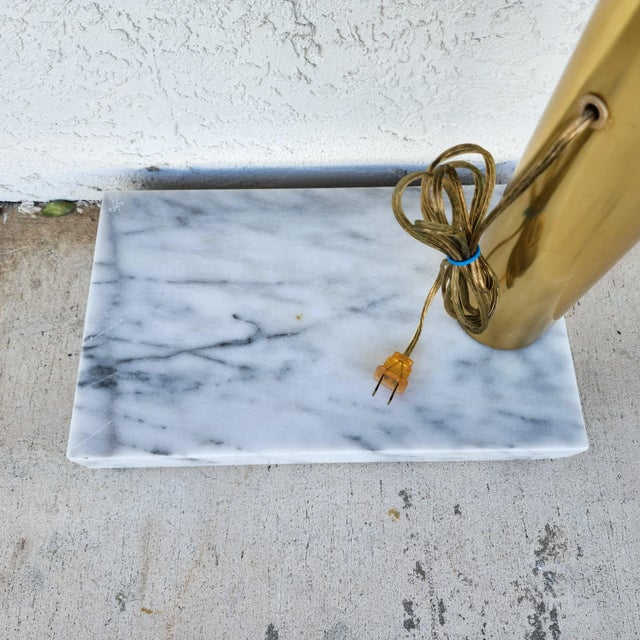 Silver Vintage Arc Floor Lamp Italian Calla Lily For Sale - Image 8 of 11