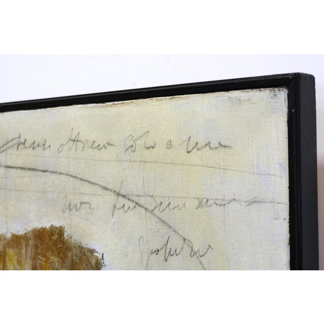 Beige Massimo d'Orta, Papiro (Papyrus), Mixed Media Painting on Canvas, 2006 For Sale - Image 8 of 11