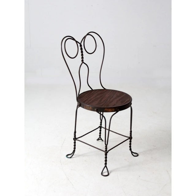 Antique Ice Cream Parlor Chair For Sale - Image 6 of 13