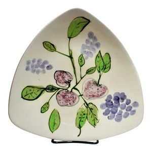 Mid 20th Century Mid Century Modern Decorative Plate, Strawberries and Grapes Motif
