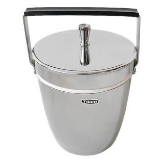 Vintage Chrome-Plated Insulated Ice Bucket from Tiger 1960s For Sale