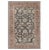 Rug & Kilim’s Oushak Style Rug in Black and Brick Red With Floral Patterns For Sale