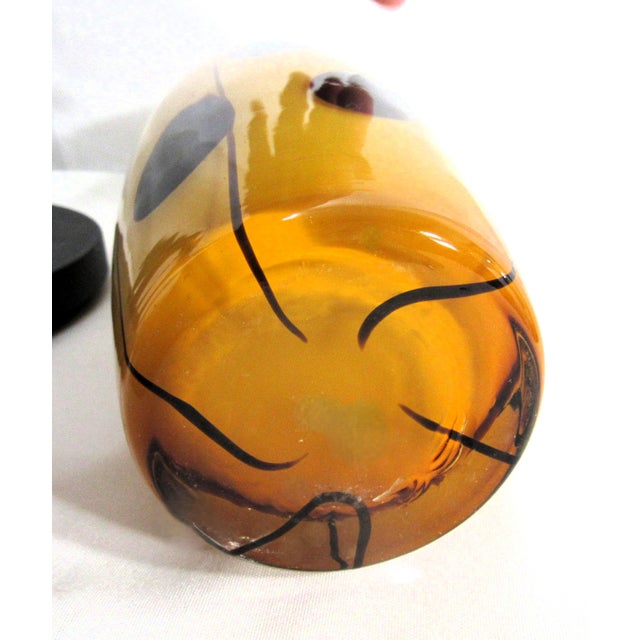 Early 20th Century Early 20th Century Tango Blown Cased Glass Vase For Sale - Image 5 of 10