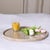 Artifacts Rattan 16" Round Serving Tray, White Wash with Glass Insert For Sale - Image 10 of 12