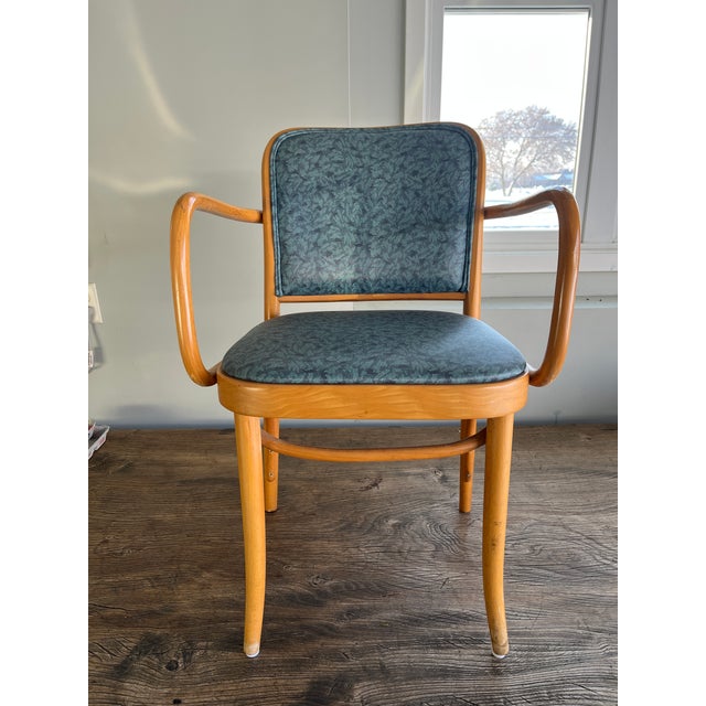 Vintage Mid Century Modern Scandinavian Loewenstein Bentwood Arm Dining Chairs -Set of 8 For Sale - Image 6 of 10