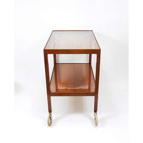Bar Cart Serving Trolley by Julius Jirasek for Werkstätte Hagenauer, Vienna, 1930s For Sale - Image 14 of 18