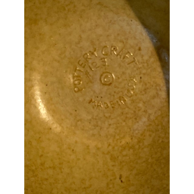 1970s Vintage Geometric Design Pottery Bowl For Sale - Image 5 of 7