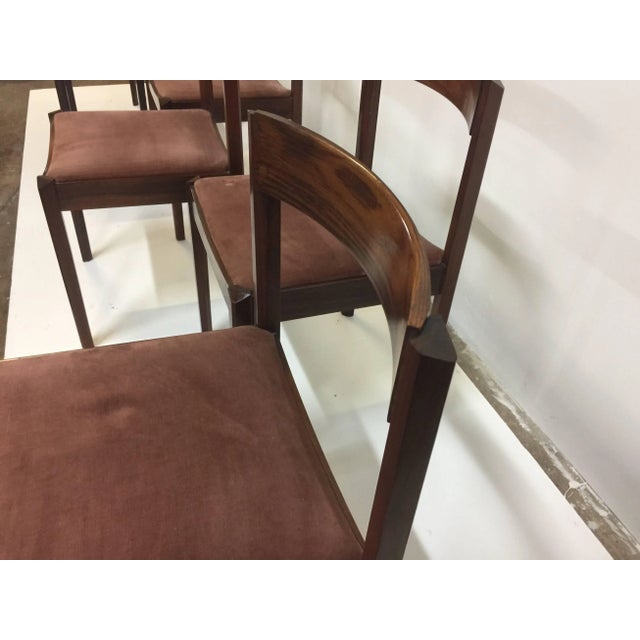 Danish Walnut Dining Chairs - Set of 6 For Sale In Miami - Image 6 of 8