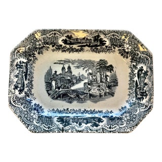 Vintage Transfer Ware Plate For Sale