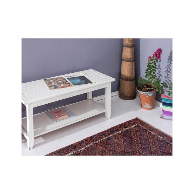 Decorative Small Vintage Afghan Wool Rug - 3`2" X 5`1" For Sale - Image 4 of 6