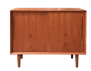 Low Teak Sideboard by Svend Aage Rasmussen for Alderlyst Møbelfabrik, Denmark, 1960s
