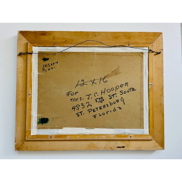 Early 21st Century Carol Haydan Marine Harbor Scene Signed Oil on Canvas Board For Sale - Image 5 of 9