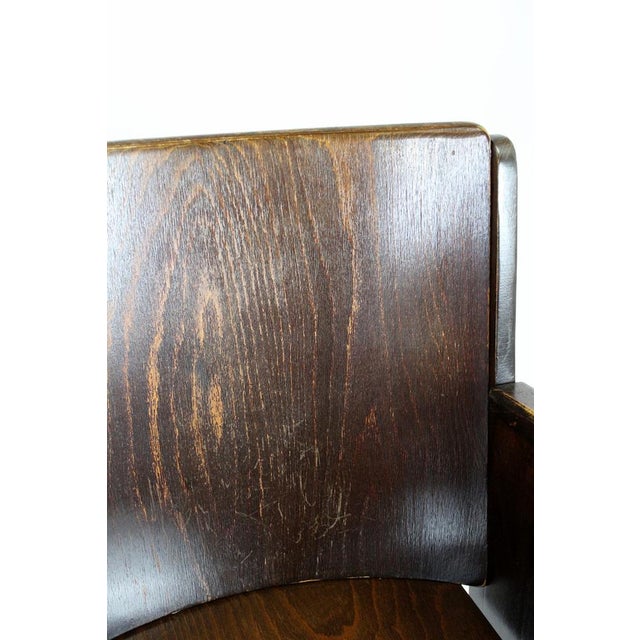 Vintage Czech Cinema Chair in Wood from Ton, 1940s For Sale - Image 10 of 11