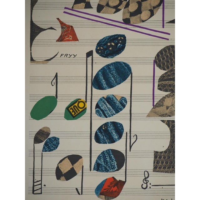 Modern Alberto Magnelli, Composition musicale, Lithograph For Sale - Image 3 of 6