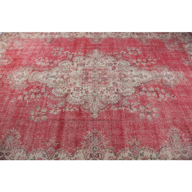 Vintage Turkish Rug – Hand-Knotted Anatolian Masterpiece -6' 9'' X 10' 6'' For Sale - Image 12 of 12