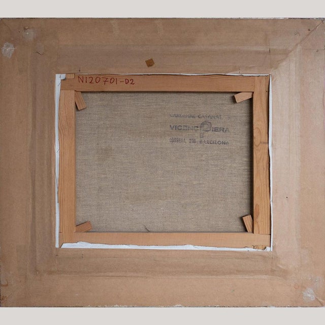 Seaside Agave Mediterranean Landscape, Oil on Canvas For Sale - Image 5 of 6