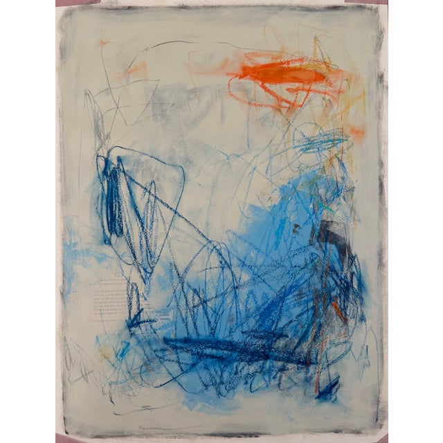 Abstract "Alone, Together" Contemporary Original Abstract Painting on Paper For Sale - Image 3 of 4