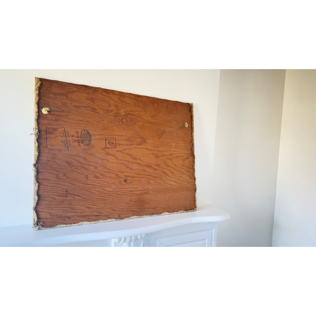 Beige Vintage, Mid-Century Kuba Cloth Textile Panel With Figurative Motif For Sale - Image 8 of 8