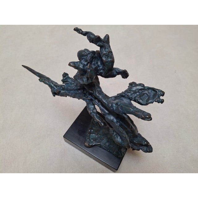 1960s 1960s George Koras Bronze Abstract Brutalist Sculpture "Amazon" For Sale - Image 5 of 8