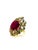 Bochic “Capri” Vintage Ruby, Multi Sapphire & Diamond Ring Set In 18K Gold & Silver For Sale - Image 10 of 11