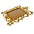 Mid 20th Century Cast Brass Rococo Style Ornate Wall Hanging Photo Frame For Sale - Image 4 of 7