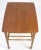 Wood Danish Teak Side Table with Shelf & Wheels, 1960s For Sale - Image 7 of 11
