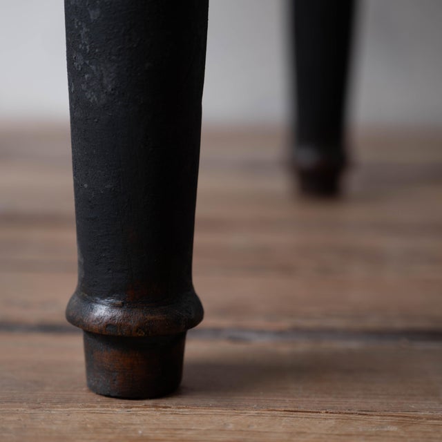 New England Pine Drop-Leaf Work Table in Black, c.1850 For Sale - Image 17 of 18