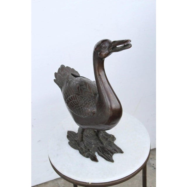 Asian 19th Ming Chinese Bronze Duck For Sale - Image 3 of 9
