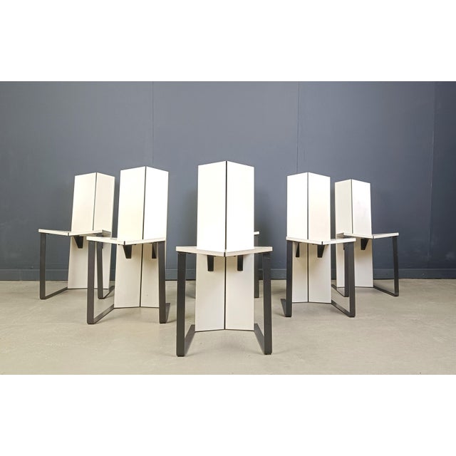 Postmodern Dining Chairs, 1980s, Set of 6 For Sale - Image 4 of 13
