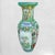 Chinoiserie Vintage Large Chinoiserie Ceramic Famille Rose Greek Key Asian Garden Scene Decorative Floor Vase For Sale - Image 3 of 7