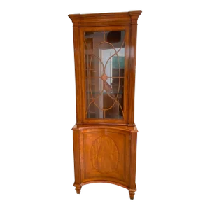 Maitland Smith Mahogany Inlay &Banded Bookcase 20thC