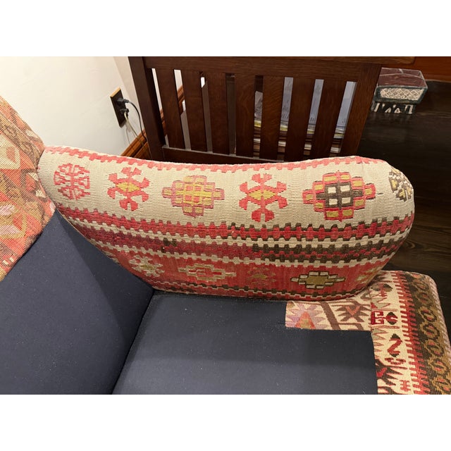 George Smith Vintage Kilim Sofa (2 Seaters) For Sale In New York - Image 6 of 11