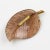 Francoise Montague by Cilea Resin Pin Brooch Golden Brown Leaf For Sale - Image 4 of 5