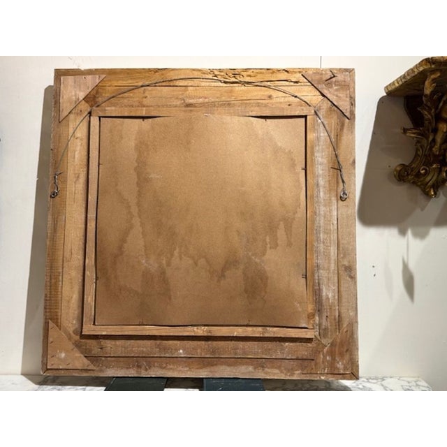 Wood French Gessso Over Pine Mirror For Sale - Image 7 of 7