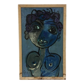 The Blue Lady Oil Painting For Sale